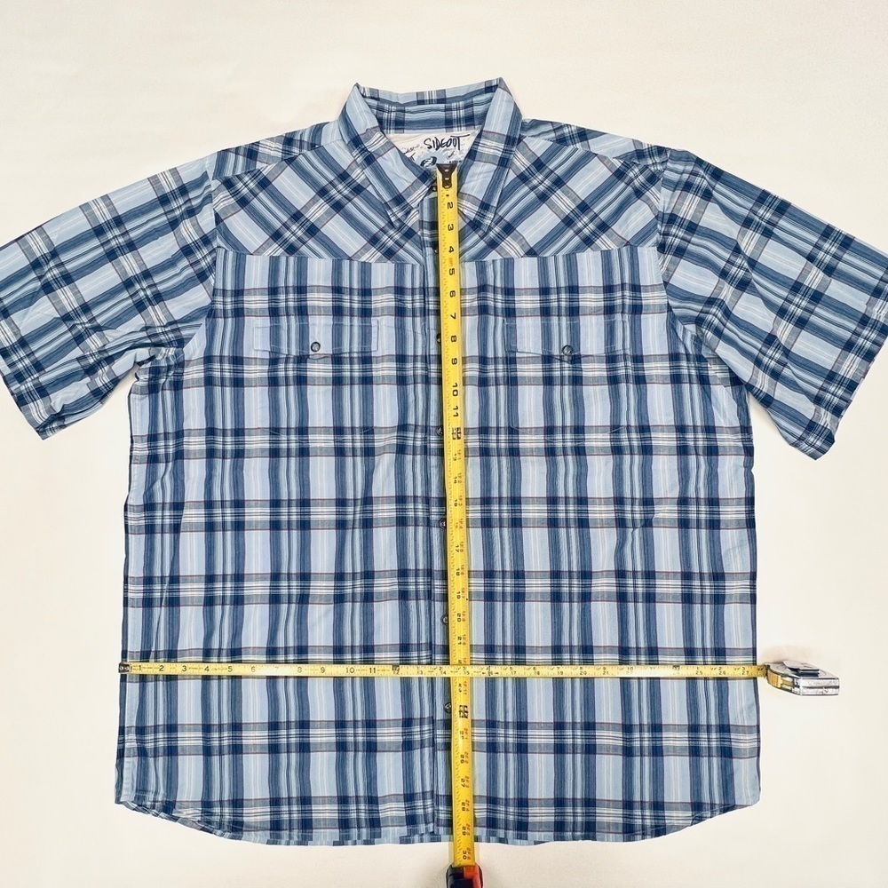 SIDEOUT Size XXL CASUAL BUTTON DOWN Short Sleeve - Picture 3 of 7